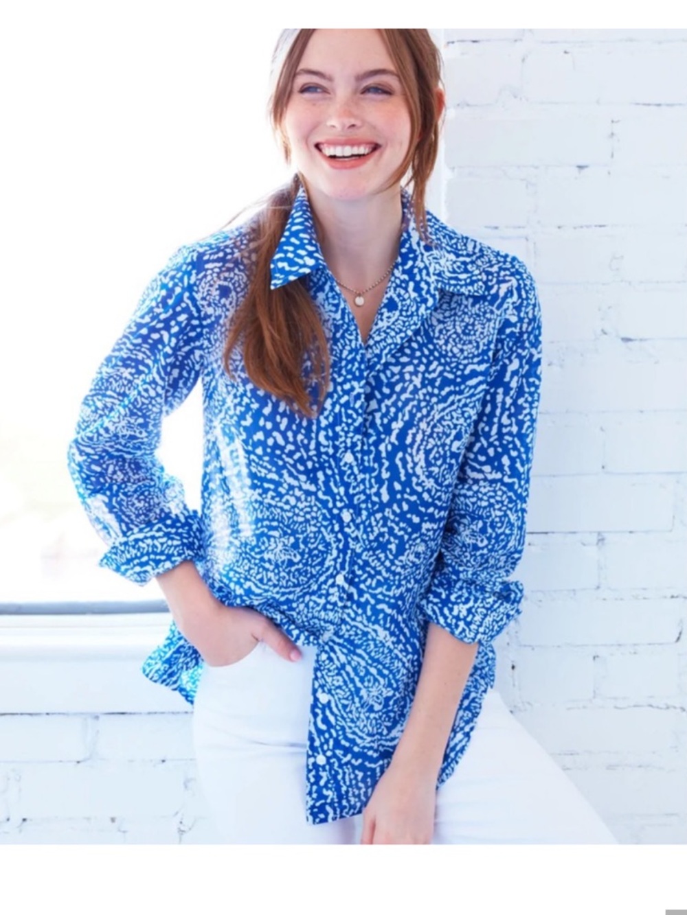FINLEY Mini Monica shirt in Sketchbook Paisley‎ print